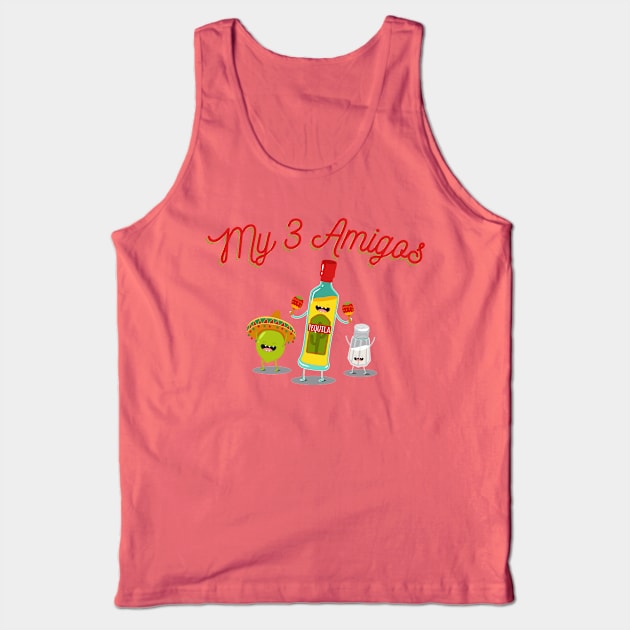 My 3 Amigos Tank Top by Alema Art